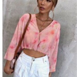 Floral Pink Women's Top